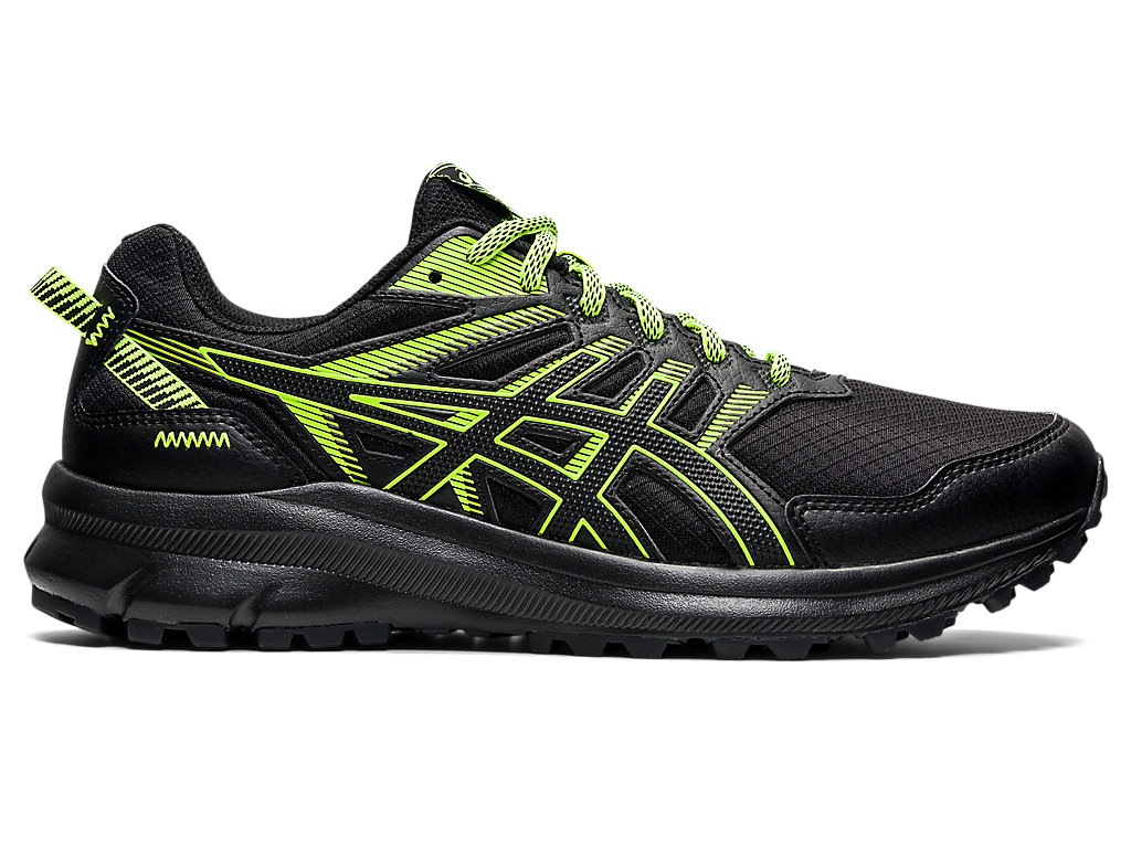 Men\'s Asics Trail Scout 2 Trail Running Shoes Black / Green | 9234-HOXAN