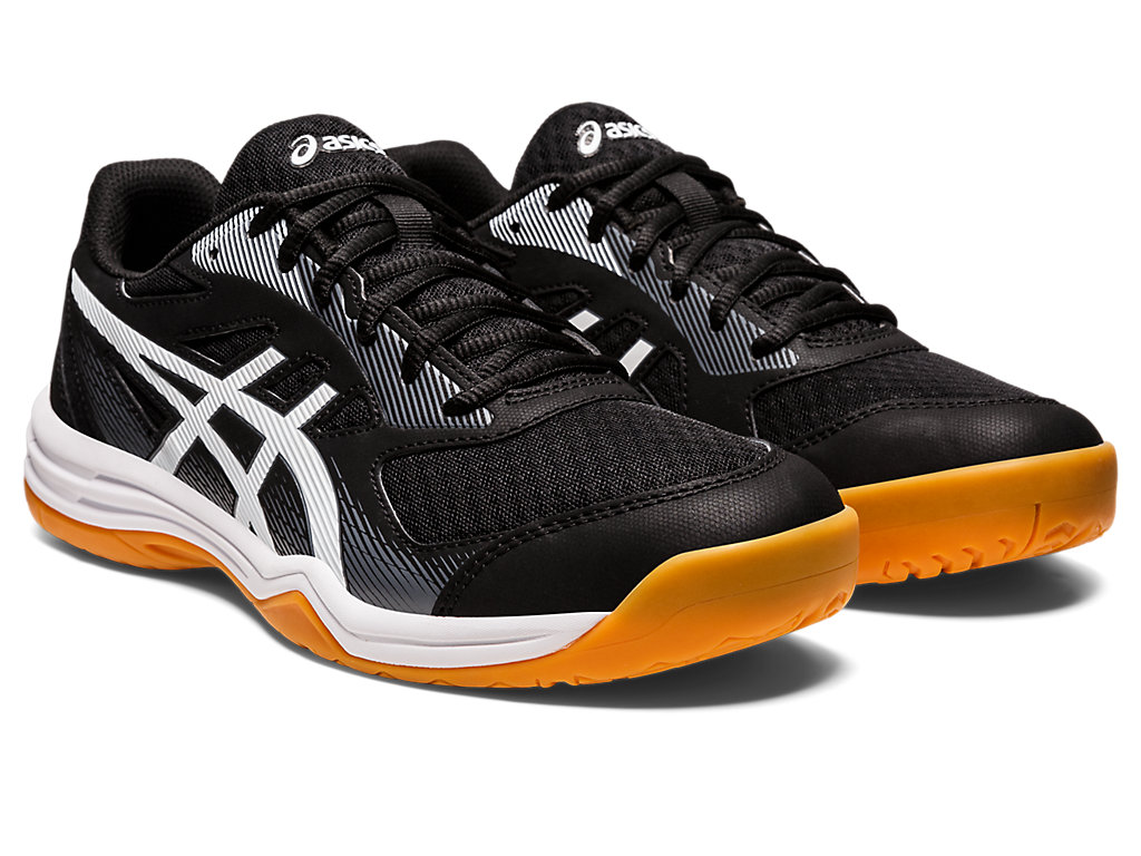 Men's Asics Upcourt 5 Volleyball Shoes Black / White | 6781-BJYQF