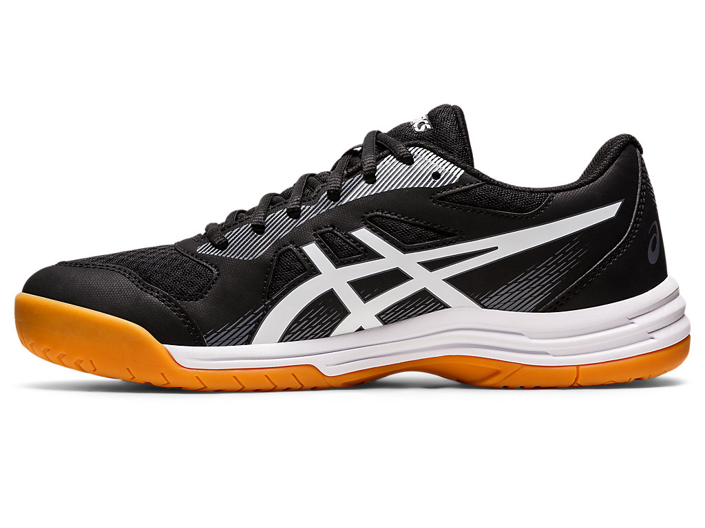 Men's Asics Upcourt 5 Volleyball Shoes Black / White | 6781-BJYQF