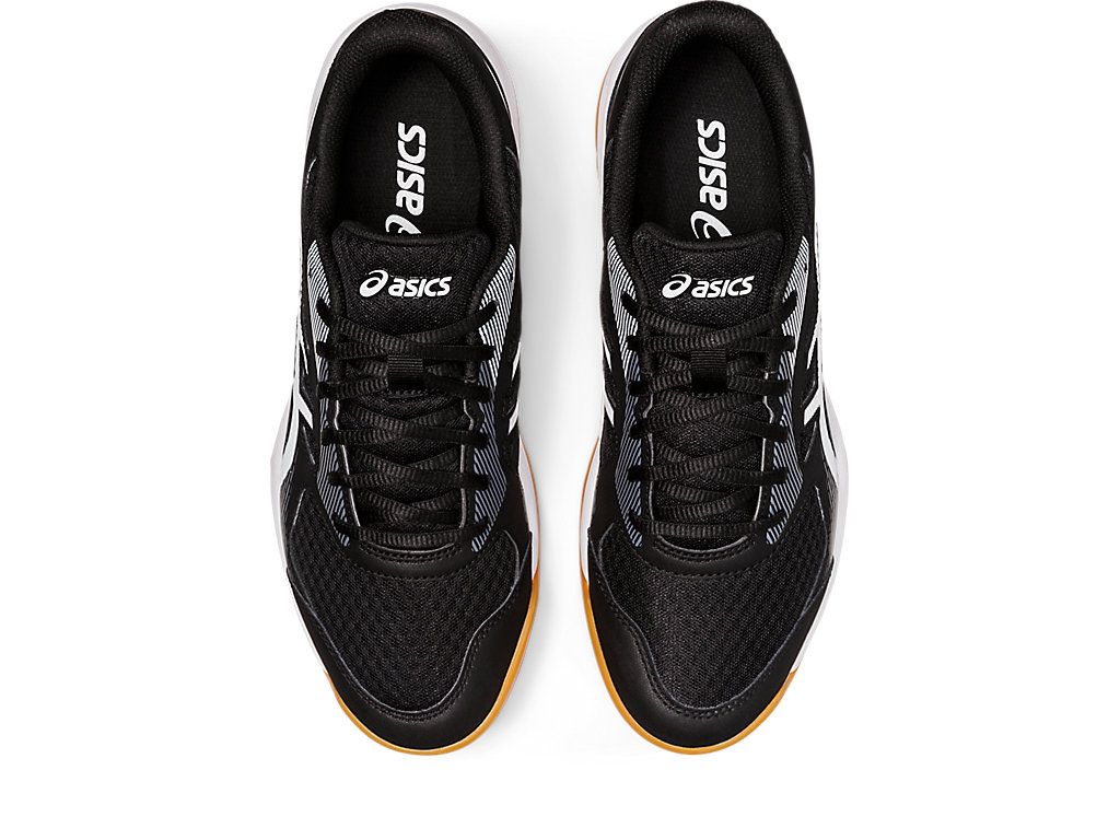 Men's Asics Upcourt 5 Volleyball Shoes Black / White | 6781-BJYQF