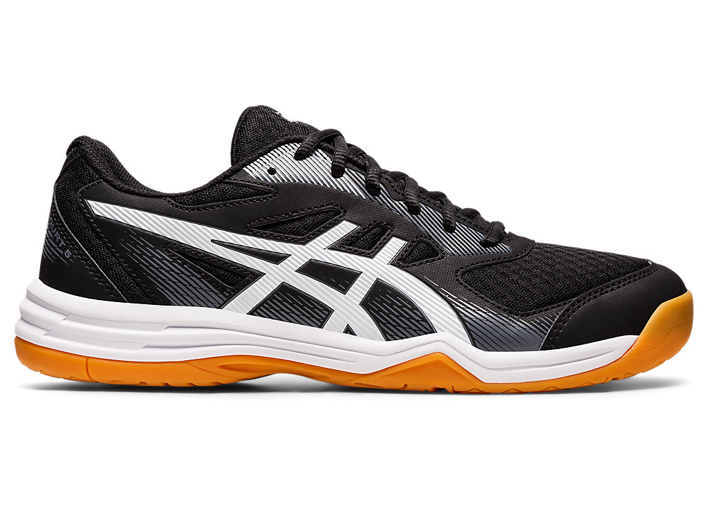 Men\'s Asics Upcourt 5 Volleyball Shoes Black / White | 6781-BJYQF