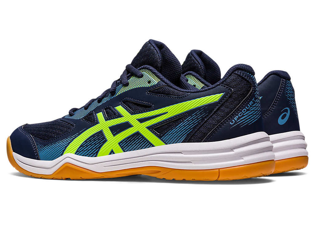 Men's Asics Upcourt 5 Volleyball Shoes Green | 9718-EKNXM