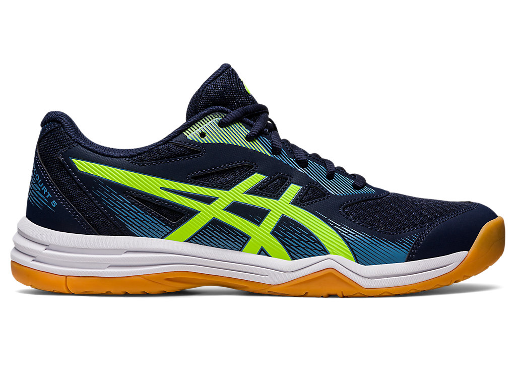 Men\'s Asics Upcourt 5 Volleyball Shoes Green | 9718-EKNXM