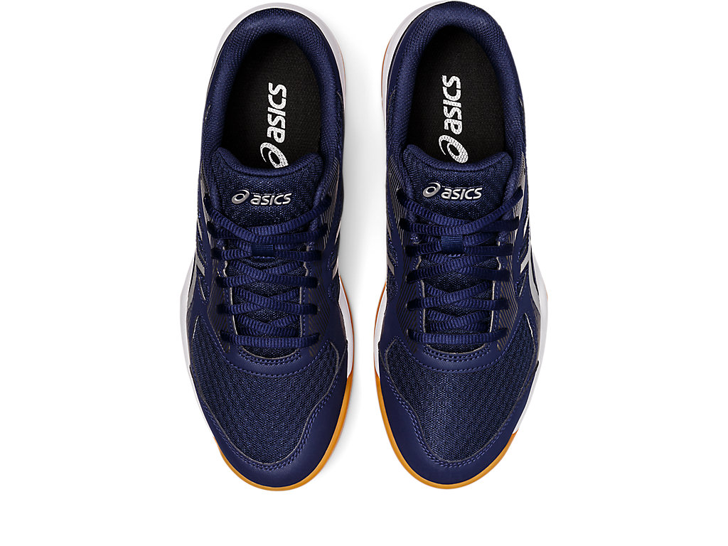 Men's Asics Upcourt 5 Volleyball Shoes Navy / Silver | 1940-UCRYT