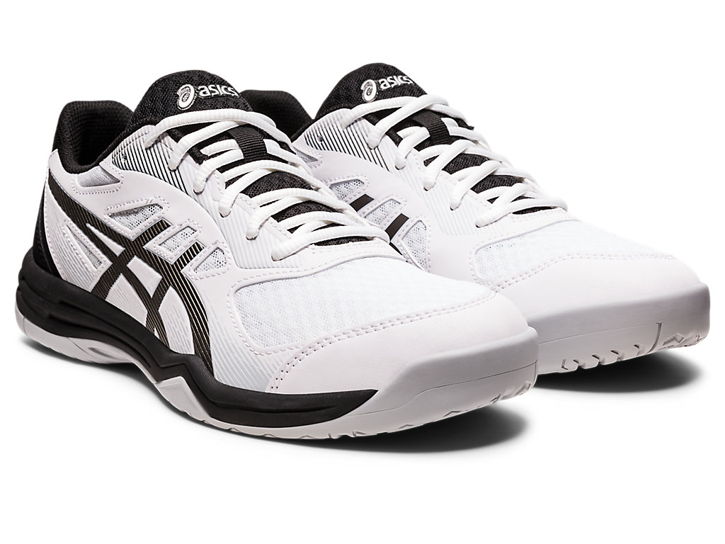 Men's Asics Upcourt 5 Volleyball Shoes White / Grey | 8975-DWCVZ