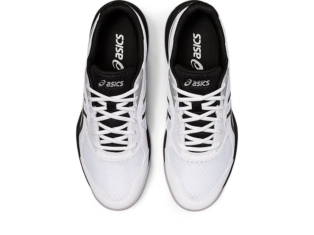 Men's Asics Upcourt 5 Volleyball Shoes White / Grey | 8975-DWCVZ