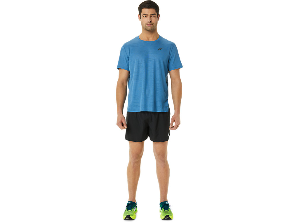 Men's Asics Ventilate Actibreeze Sleeve T Shirts AZURE | 2096-MQDOU