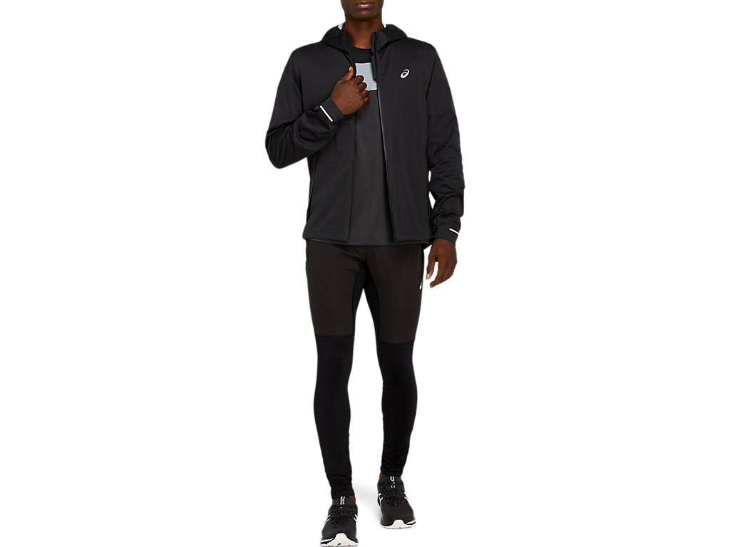 Men's Asics Winter Accelerate Jackets Black | 4896-GLTRN