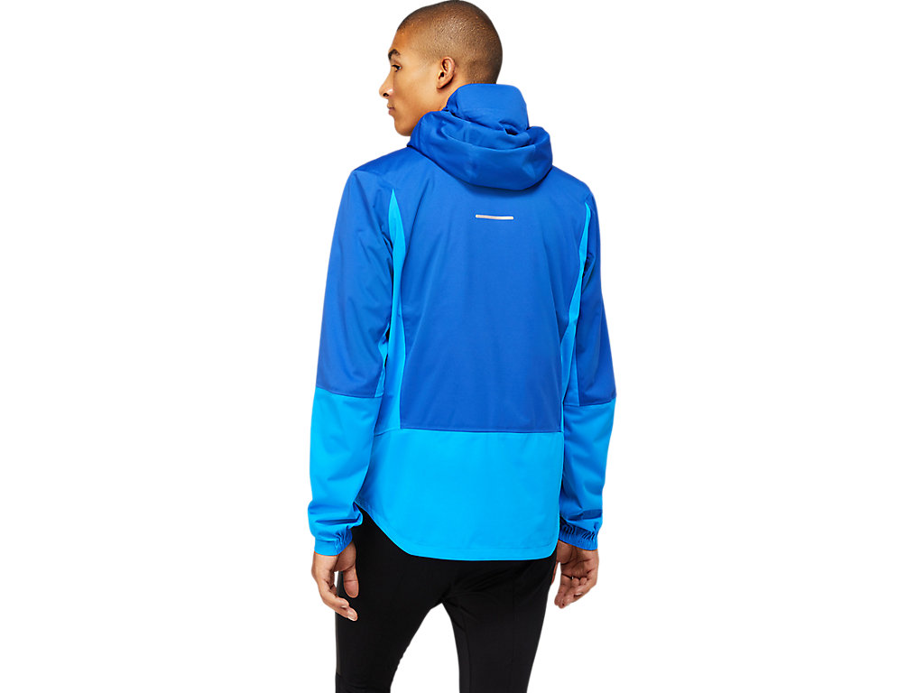 Men's Asics Winter Accelerate Jackets Blue / Blue | 7986-DJHIE