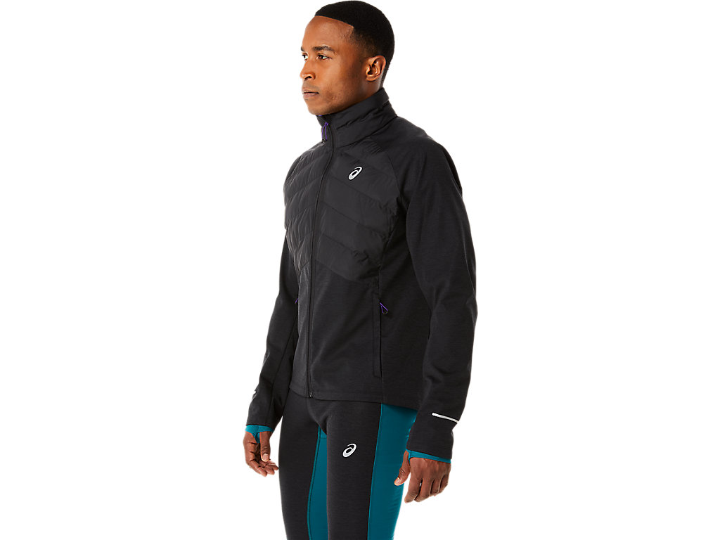 Men's Asics Winter Run Jackets Black / Black | 9382-NSLTV