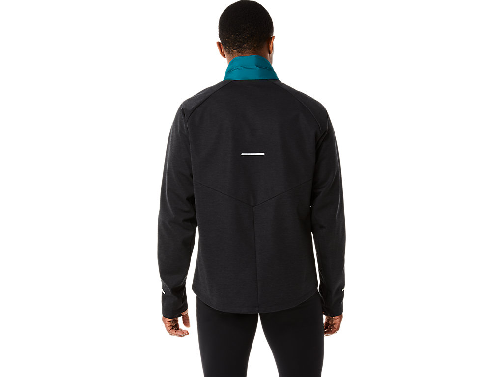 Men's Asics Winter Run Jackets Deep Green / Black | 5186-TOIWL