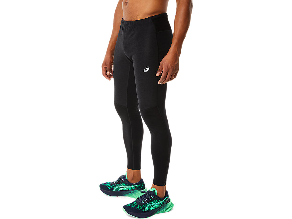 Men's Asics Winter Run Pants Black | 8491-YSLOE