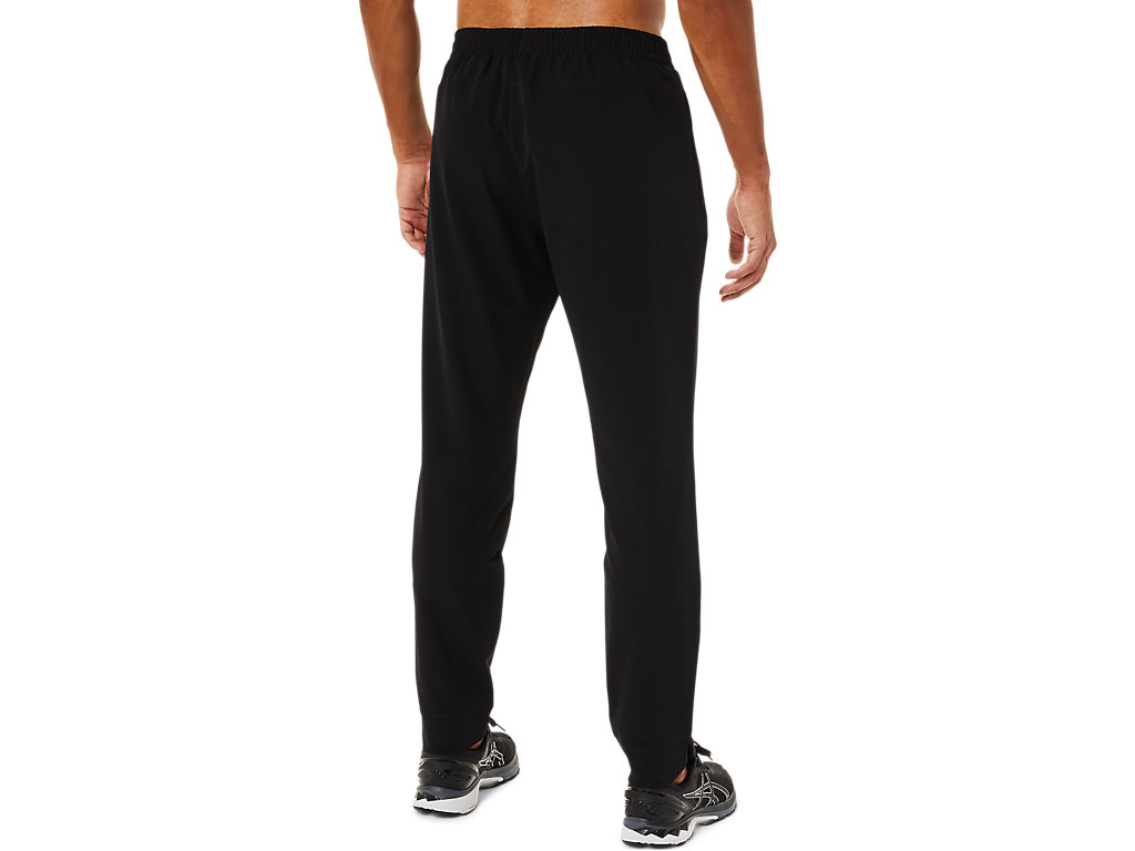 Men's Asics Woven Jogger Pants Black | 0913-WOBLV