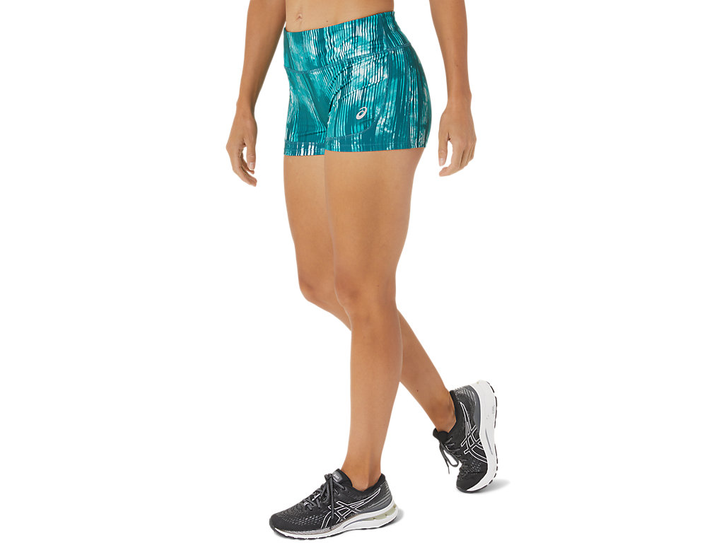 Women's Asics 2in Train Pants Deep Green | 4908-DZSCQ