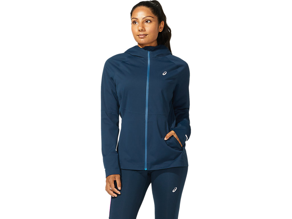 Women\'s Asics Accelerate Jackets Blue | 8423-ZHUDL