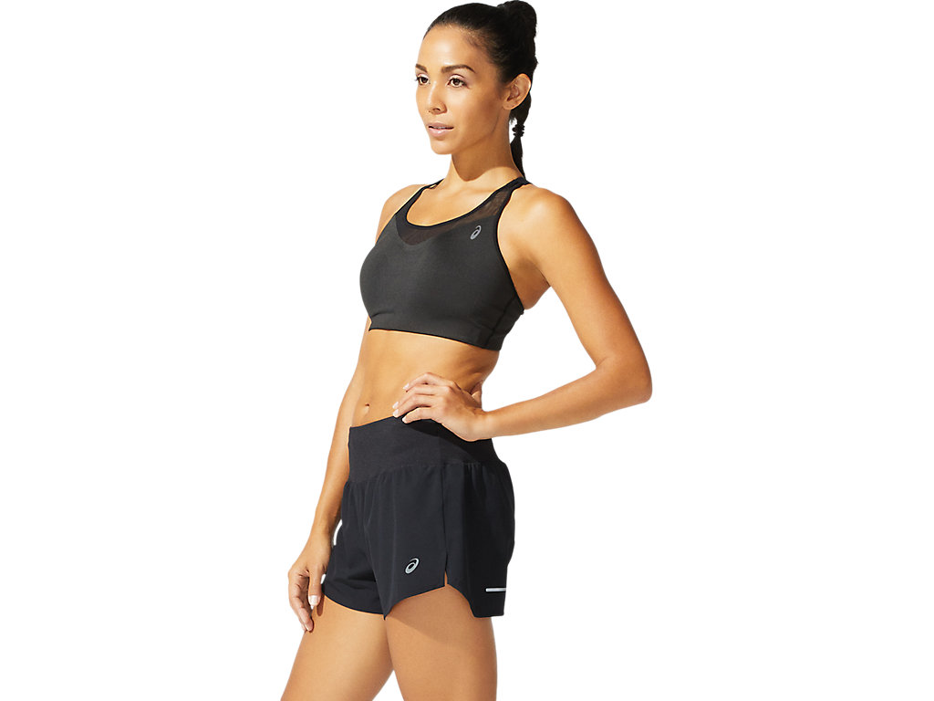 Women's Asics Accelerate Sports Bra Black | 8245-RUQCV