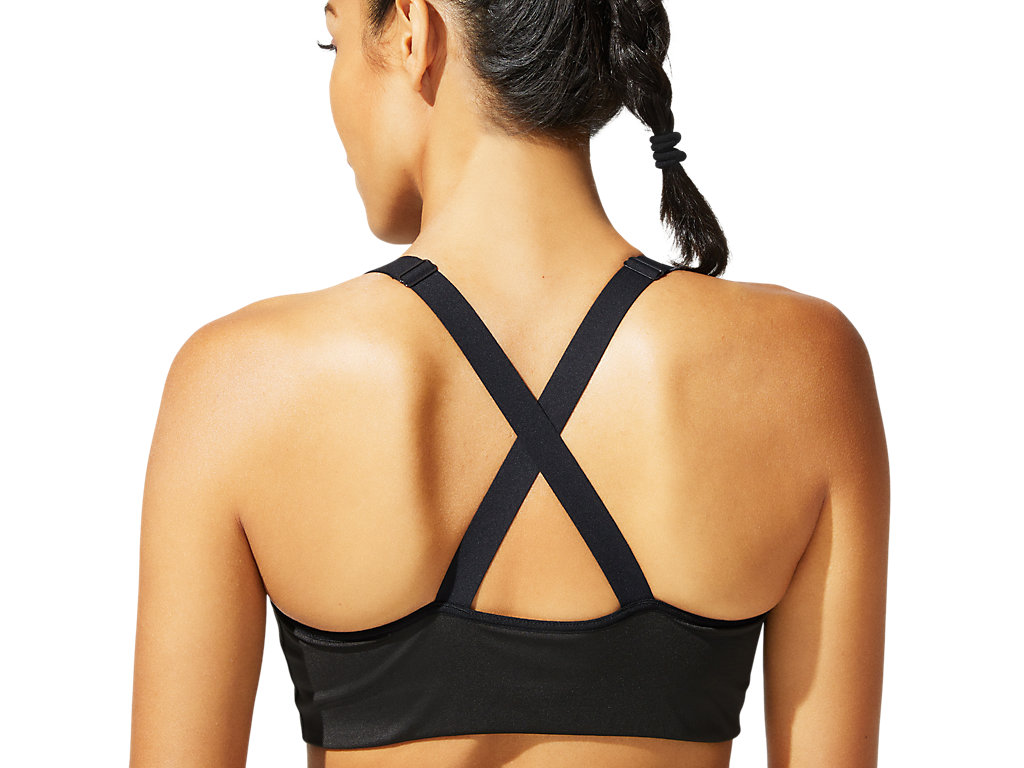 Women's Asics Accelerate Sports Bra Black | 8245-RUQCV