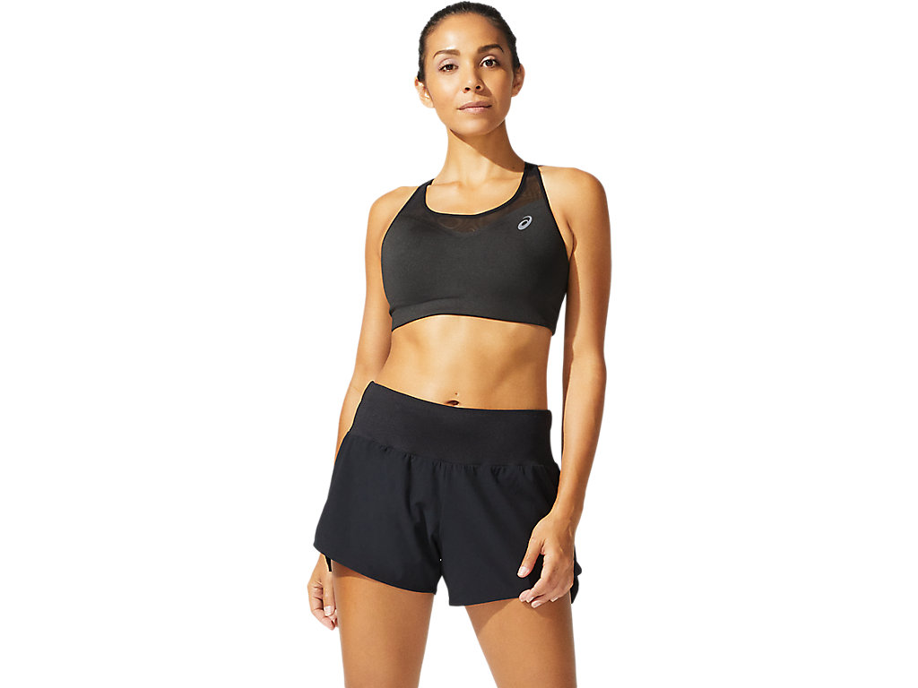 Women\'s Asics Accelerate Sports Bra Black | 8245-RUQCV