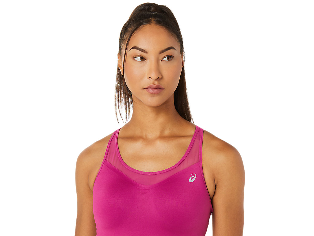 Women's Asics Accelerate Sports Bra Fuchsia Red | 4267-OZVSP