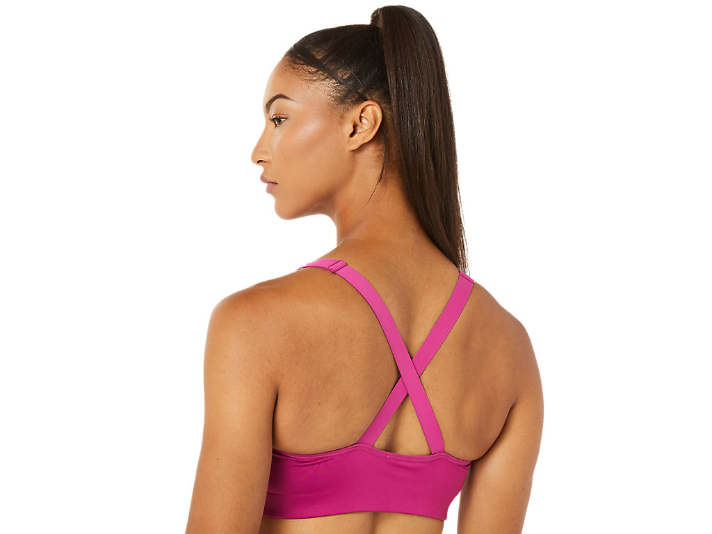 Women's Asics Accelerate Sports Bra Fuchsia Red | 4267-OZVSP