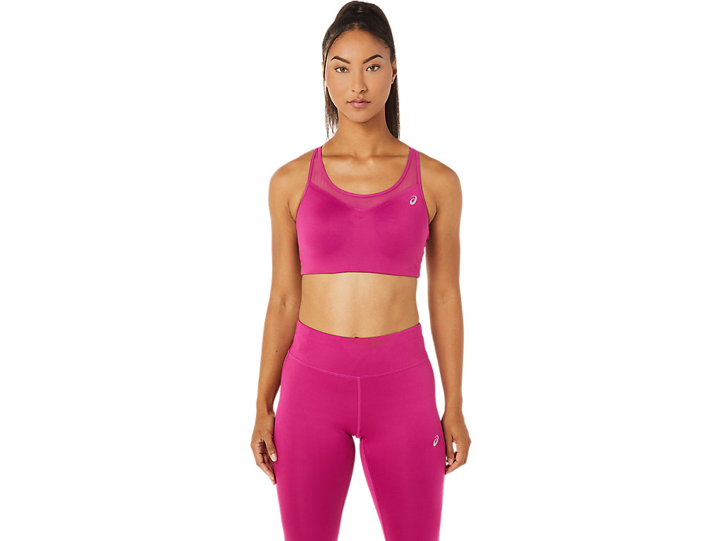 Women\'s Asics Accelerate Sports Bra Fuchsia Red | 4267-OZVSP