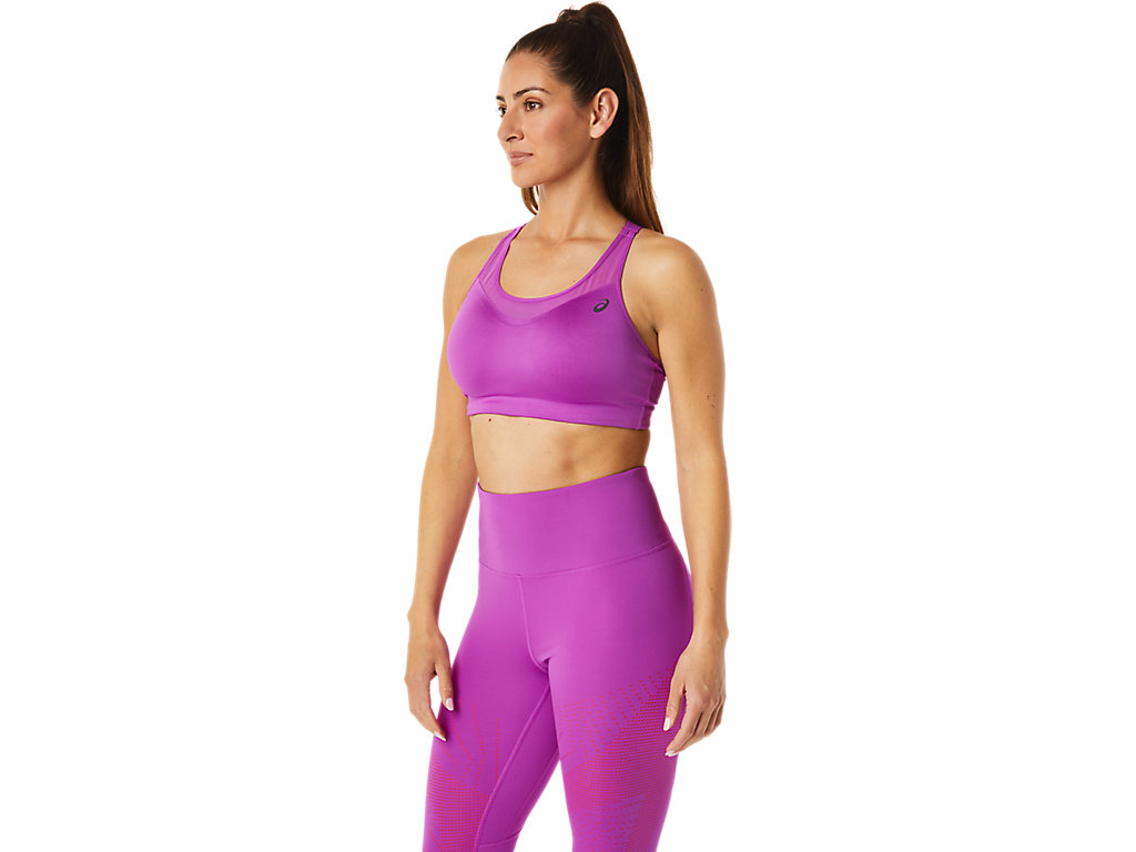 Women's Asics Accelerate Sports Bra Purple | 6970-DNVZT