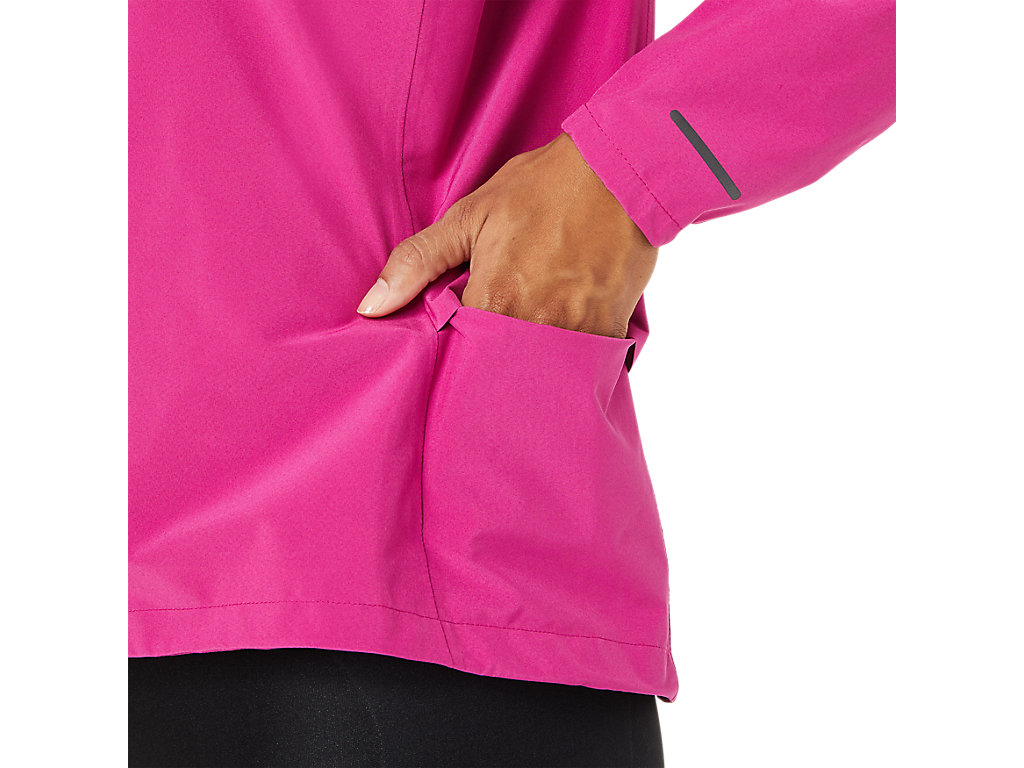 Women's Asics Accelerate Waterproof 2.0 Jackets Fuchsia Red | 1879-NXBIK