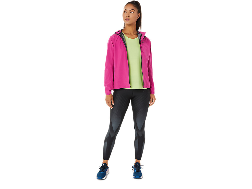 Women's Asics Accelerate Waterproof 2.0 Jackets Fuchsia Red | 1879-NXBIK