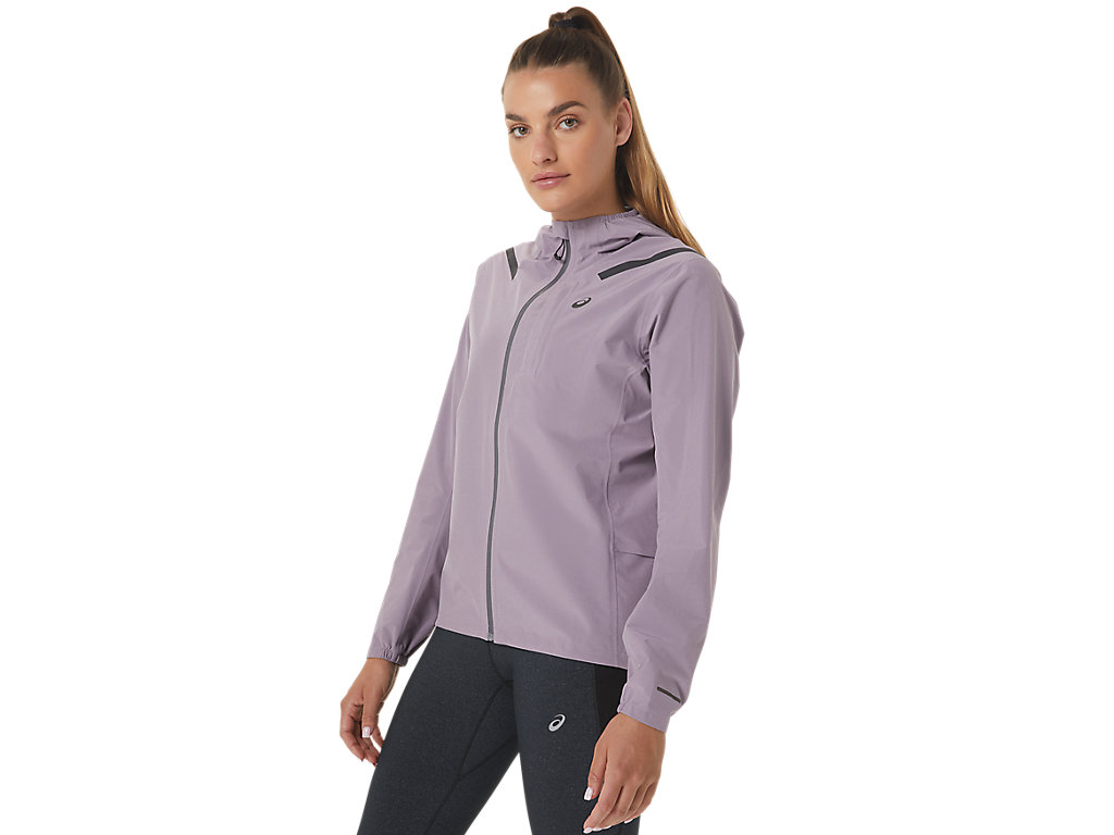 Women's Asics Accelerate Waterproof 2.0 Jackets Purple | 1908-JNYVC