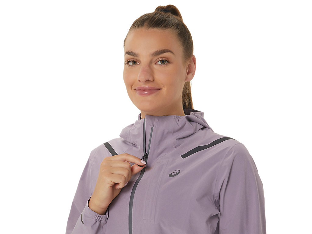 Women's Asics Accelerate Waterproof 2.0 Jackets Purple | 1908-JNYVC