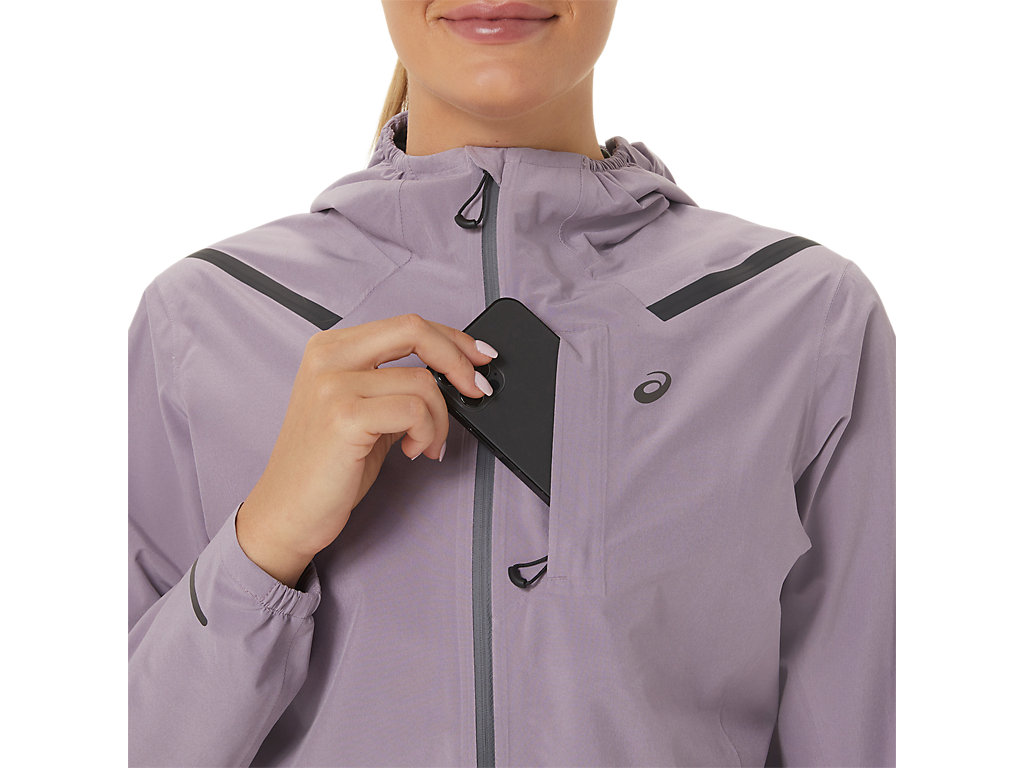 Women's Asics Accelerate Waterproof 2.0 Jackets Purple | 1908-JNYVC