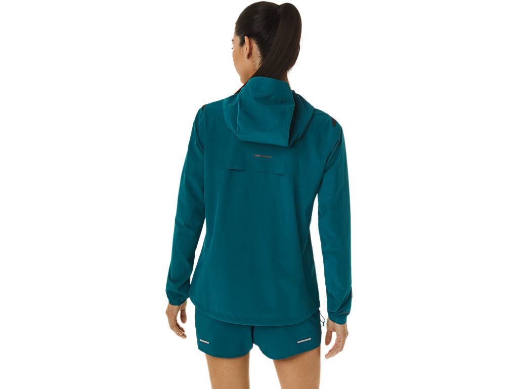 Women's Asics Accelerate Waterproof 2.0 Jackets Deep Green | 3891-RXGPQ