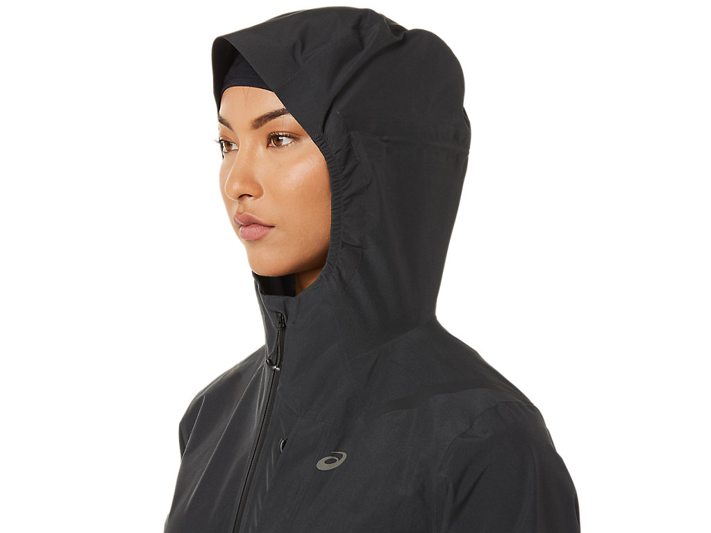 Women's Asics Accelerate Waterproof 2.0 Jackets Deep Grey | 7850-OXLTZ