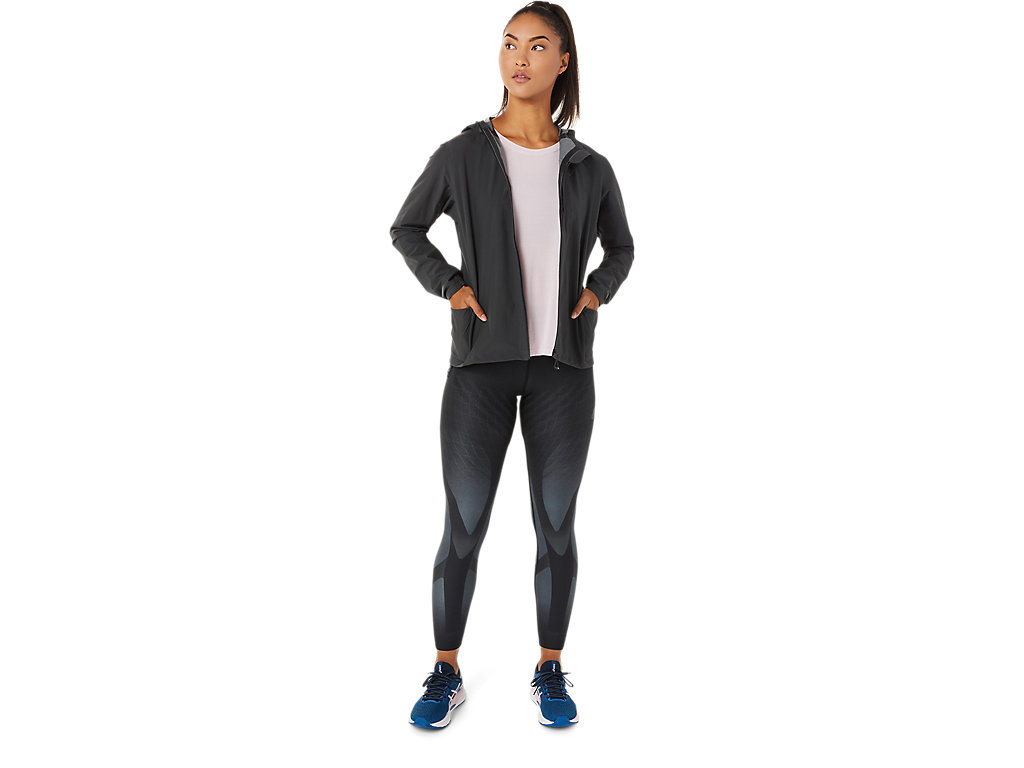 Women's Asics Accelerate Waterproof 2.0 Jackets Deep Grey | 7850-OXLTZ