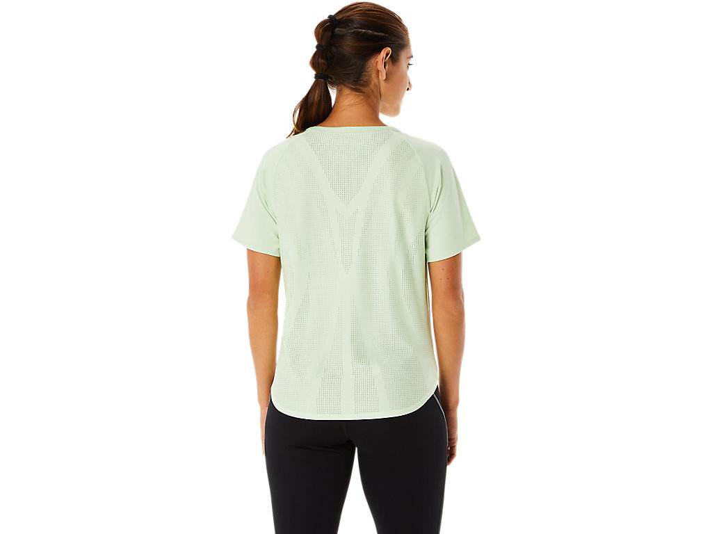 Women's Asics Actibreeze Sleeve T Shirts Green | 5927-VQUAX