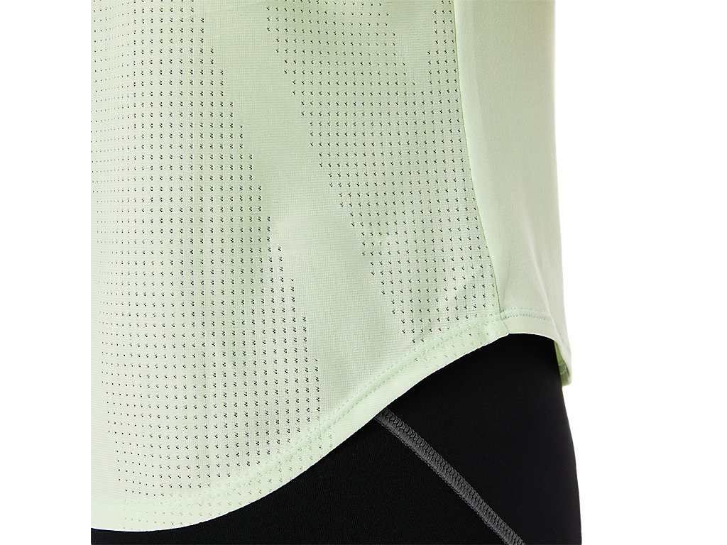 Women's Asics Actibreeze Sleeve T Shirts Green | 5927-VQUAX