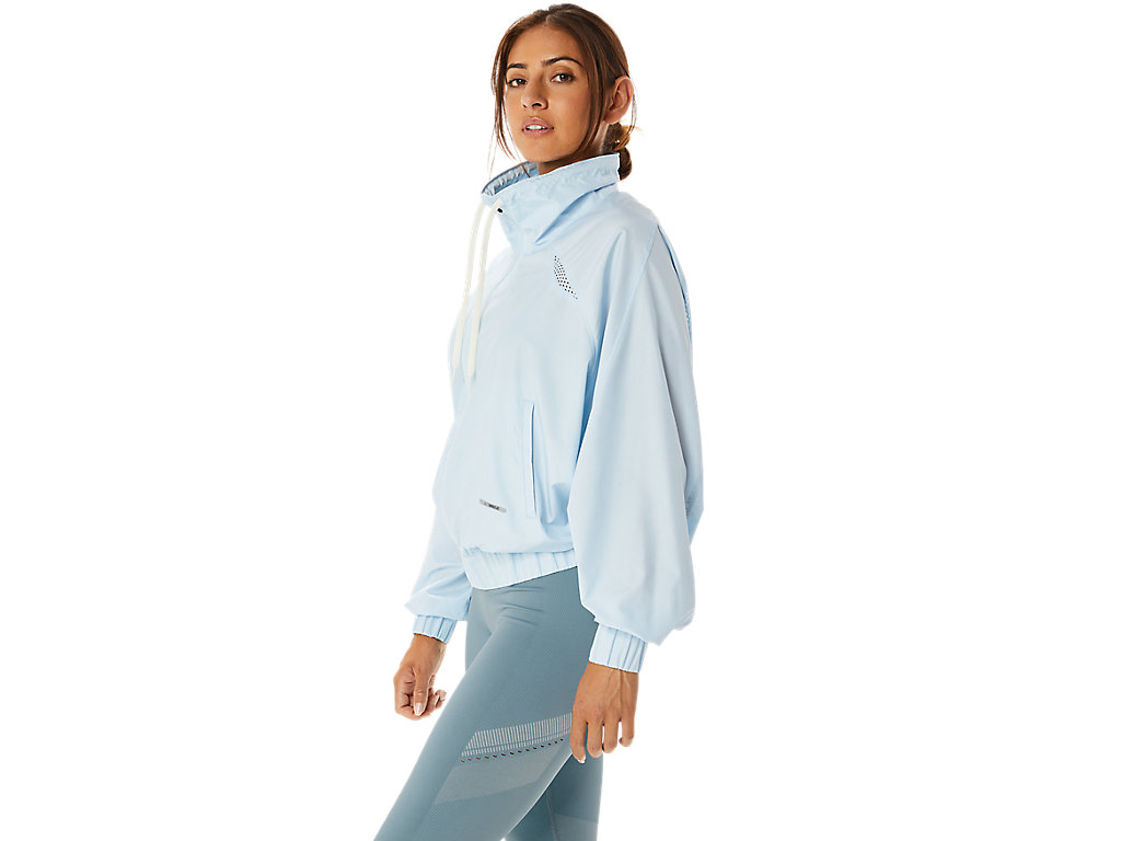 Women's Asics Actibreeze Woven Jackets Blue | 8130-BIFAW