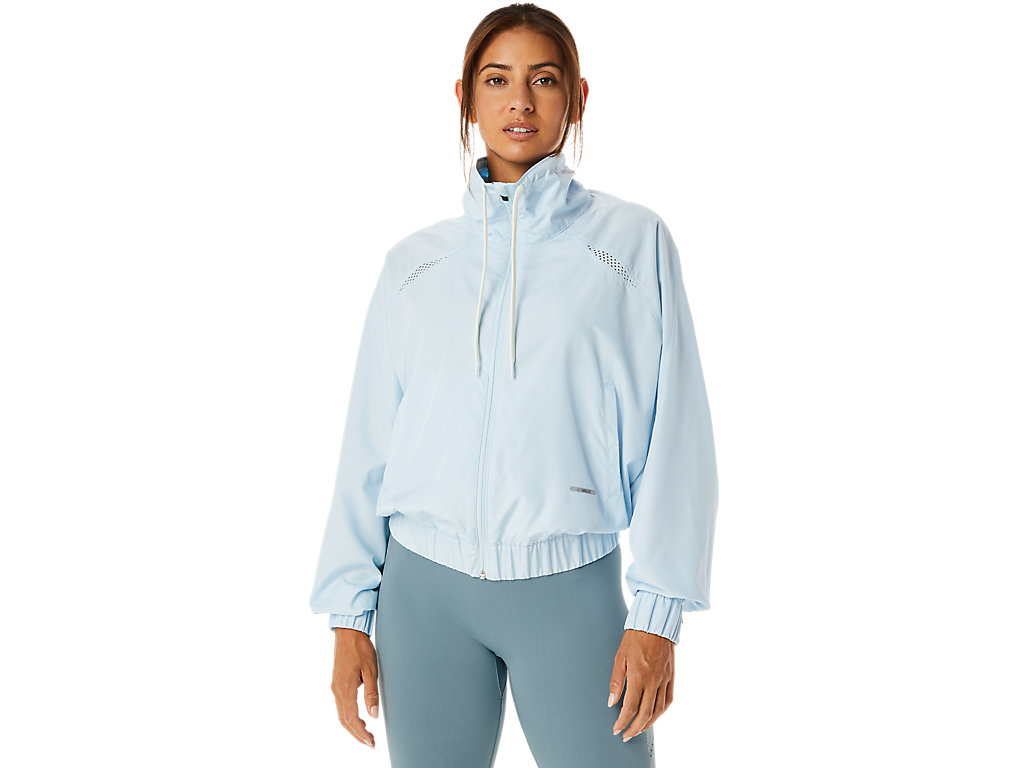 Women\'s Asics Actibreeze Woven Jackets Blue | 8130-BIFAW