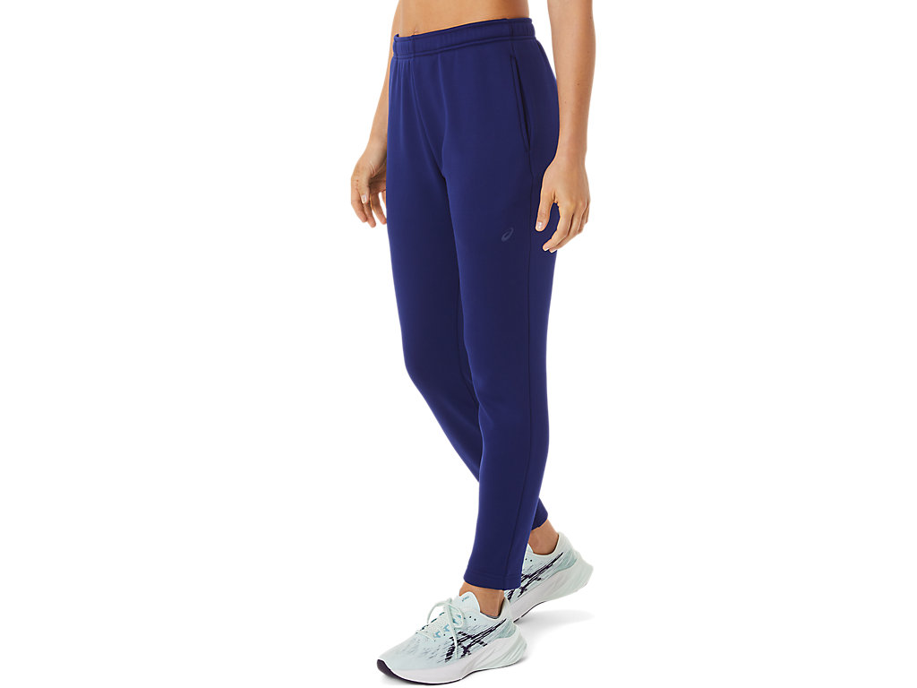 Women's Asics Brushed Knit Pants Blue | 4235-WSZPH