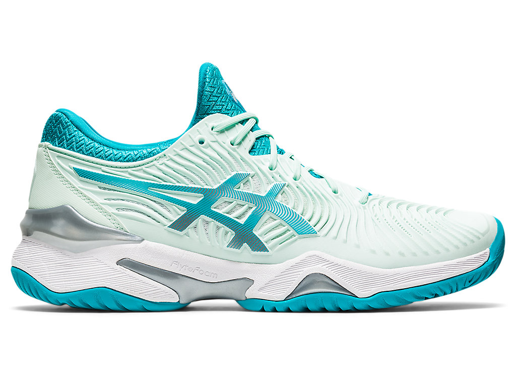 Women\'s Asics Court Ff 2 Tennis Shoes Mint / Blue | 9560-KWRIV