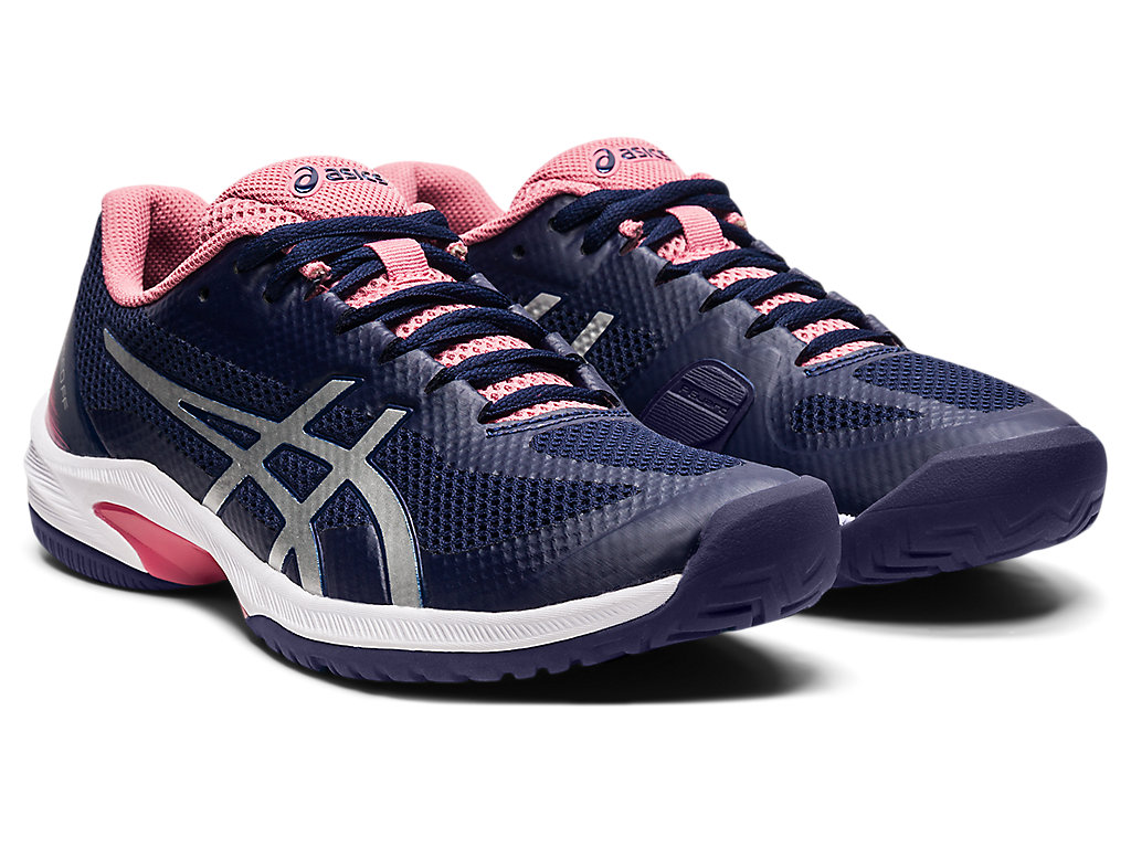 Women's Asics Court Speed Ff Tennis Shoes Navy / Silver | 3980-EZSNR