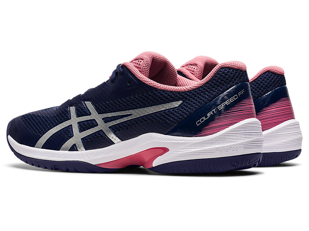 Women's Asics Court Speed Ff Tennis Shoes Navy / Silver | 3980-EZSNR