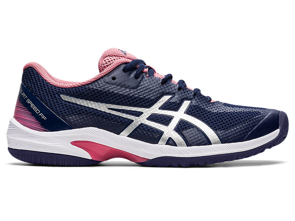 Women\'s Asics Court Speed Ff Tennis Shoes Navy / Silver | 3980-EZSNR