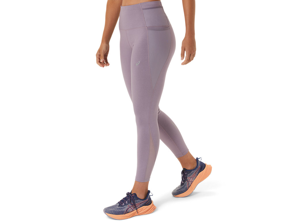 Women's Asics Distance Supply 7/8 Leggings Purple | 0967-UIMWC