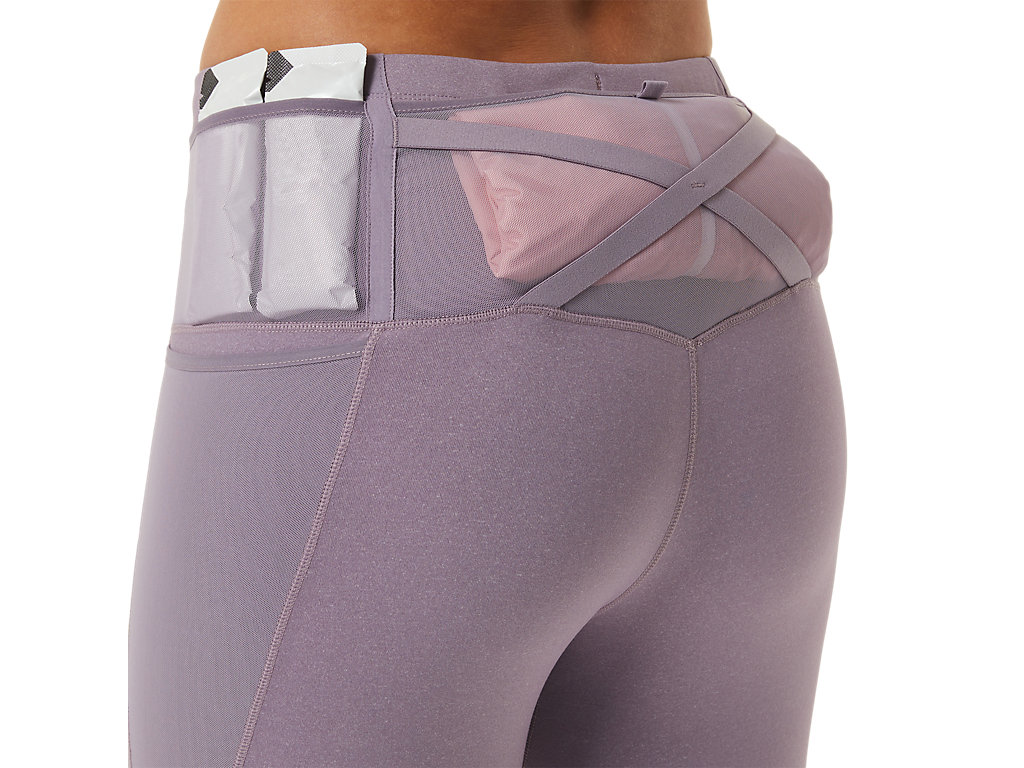 Women's Asics Distance Supply 7/8 Leggings Purple | 0967-UIMWC