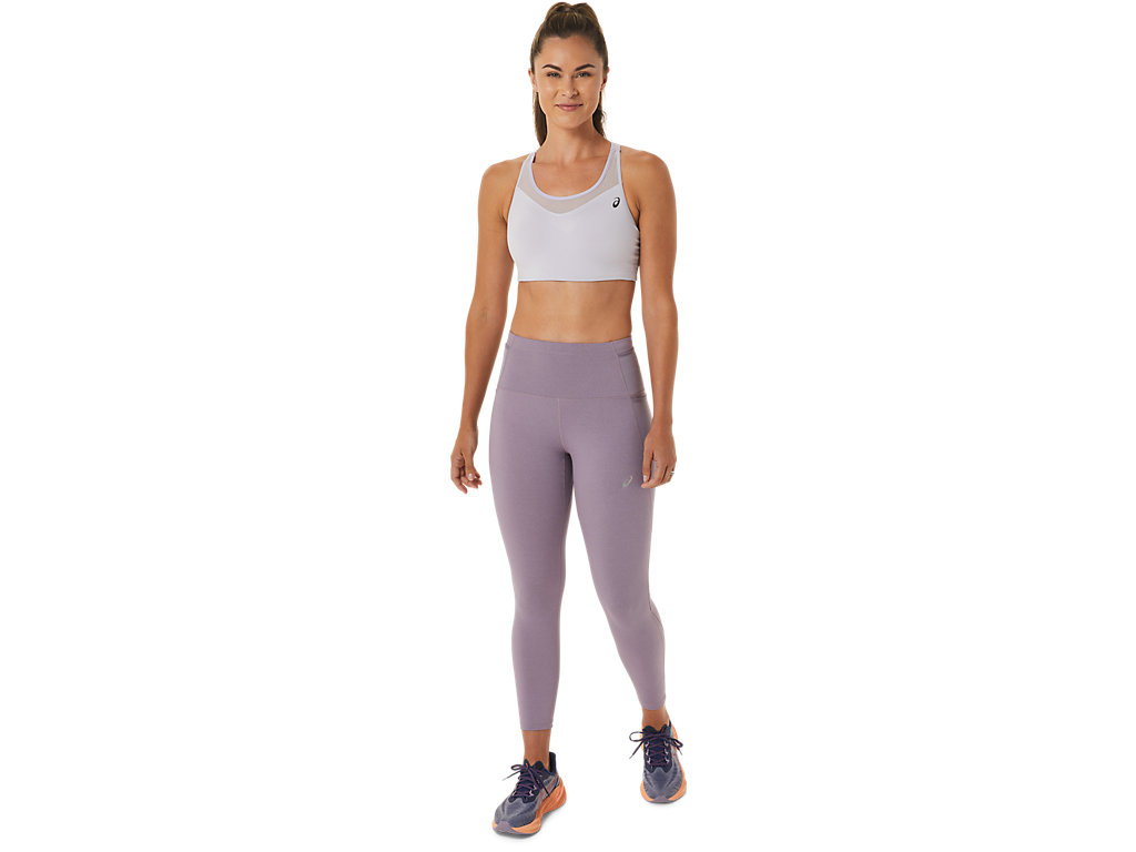 Women's Asics Distance Supply 7/8 Leggings Purple | 0967-UIMWC