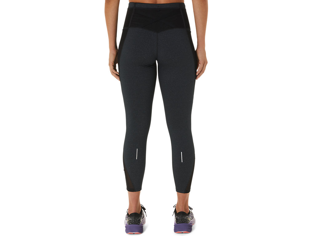 Women's Asics Distance Supply 7/8 Leggings Black | 5346-KUHZF