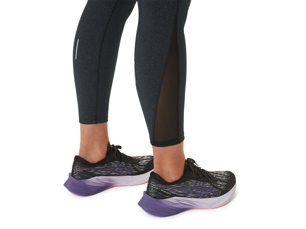 Women's Asics Distance Supply 7/8 Leggings Black | 5346-KUHZF