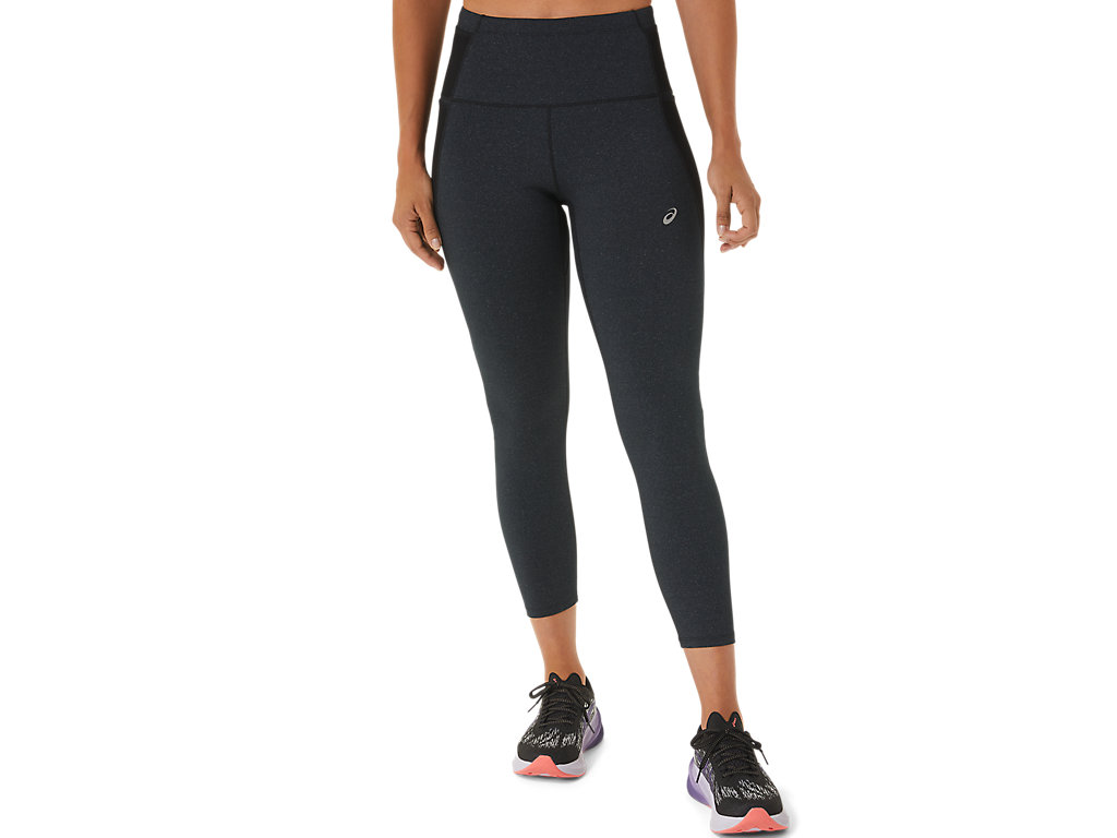 Women\'s Asics Distance Supply 7/8 Leggings Black | 5346-KUHZF