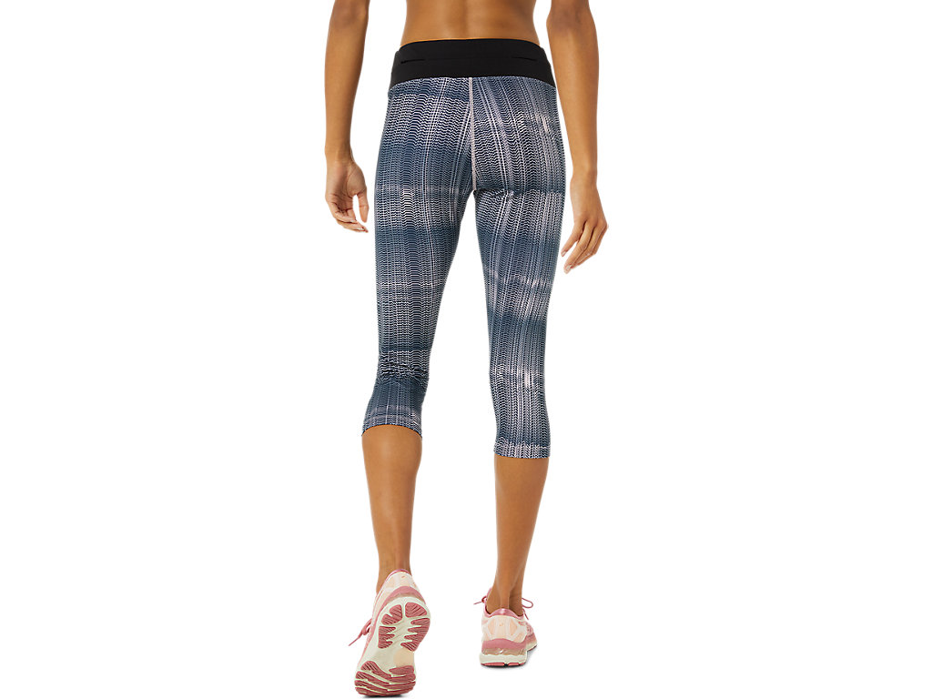 Women's Asics Fietro Capri Leggings Blue | 3918-RGMKL